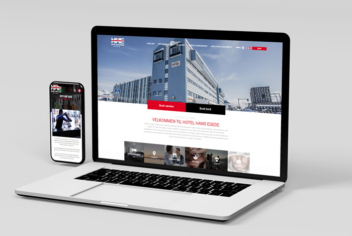 Ny Hjemmeside mockup