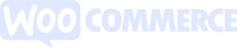 WooCommerce logo i lyseblå