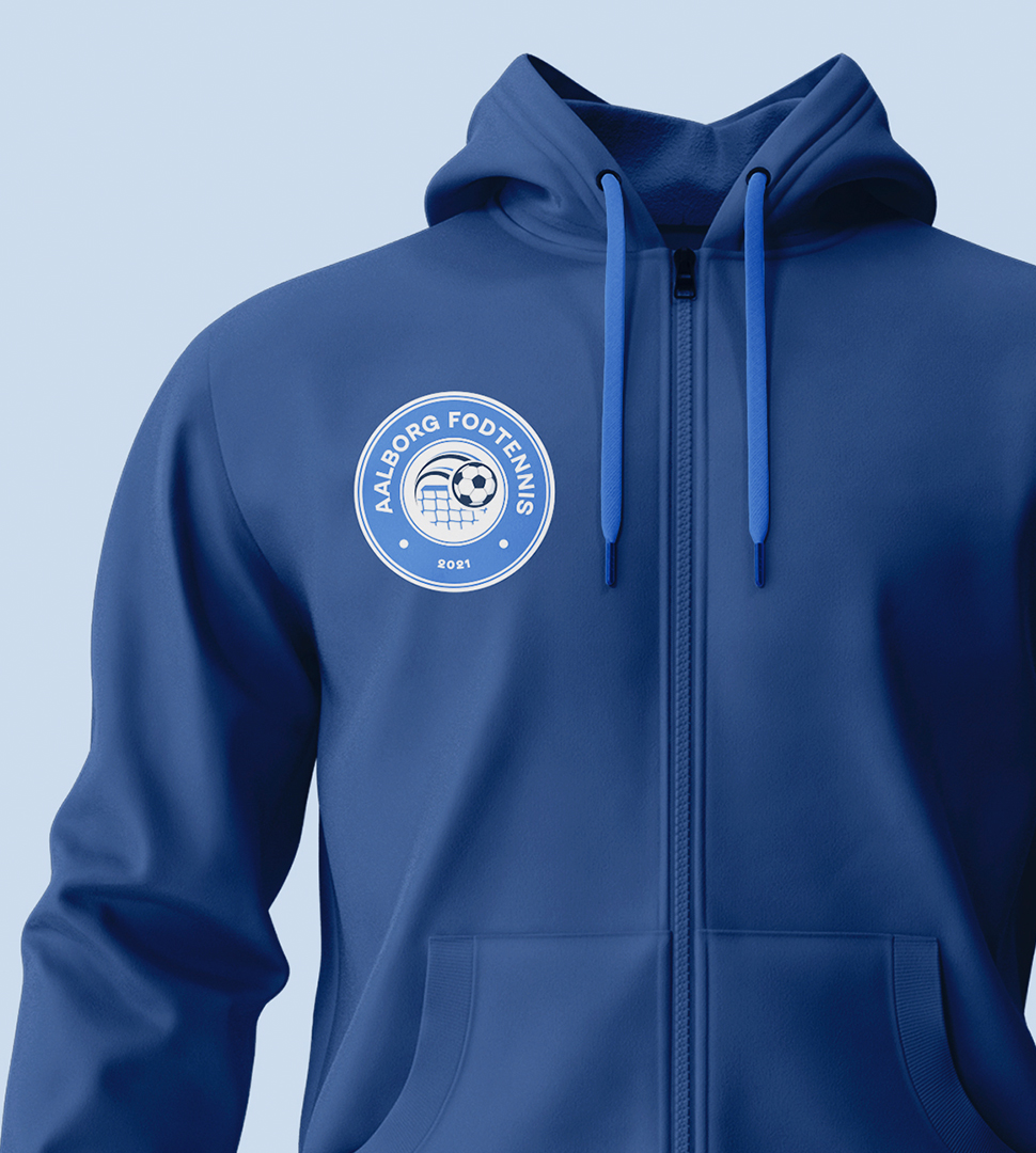 Aalborg fodtennis logo jakke mockup