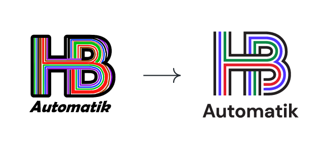 redesign af HB automatiks logo