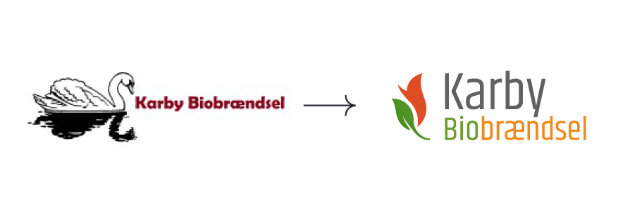 redesign af Karby Biobrændsels logo