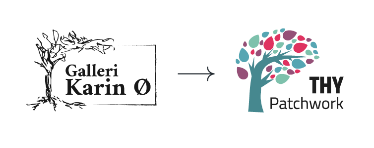 redesign af Thy Patchwork logo